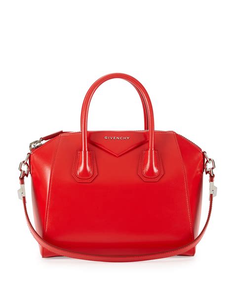 givenchy antigona mini leather satchel red|small antigona soft leather satchel.